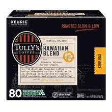 K-Cup pod box front view for Hawaiian Blend coffee, 80-count, Roasted Slow & Low