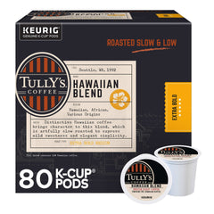 Tully's Coffee Hawaiian Blend K-Cups Pods, 80-count