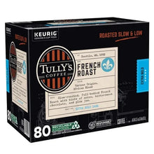 80-count French roast coffee K-Cup pods box, front view with roast details