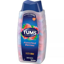 TUMS antacid container with Assorted Berries label, Ultra 1000, 265 tablets