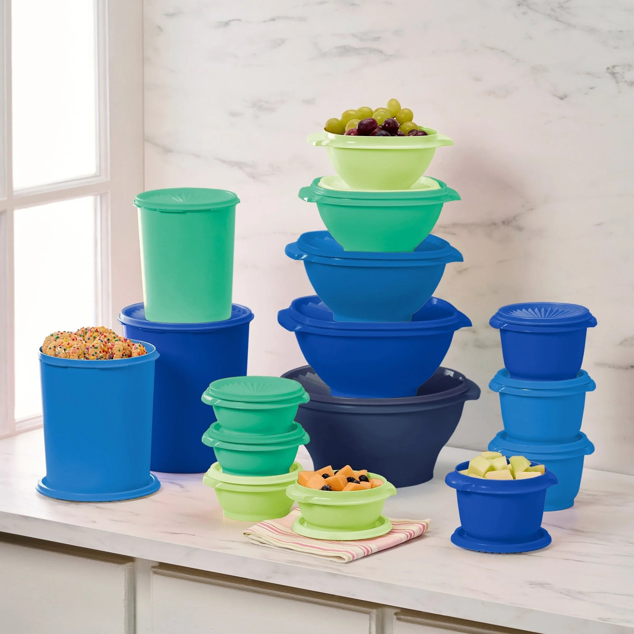 Tupperware Heritage Collection 32-piece Food Storage Container Set - USA MEGA SHOP