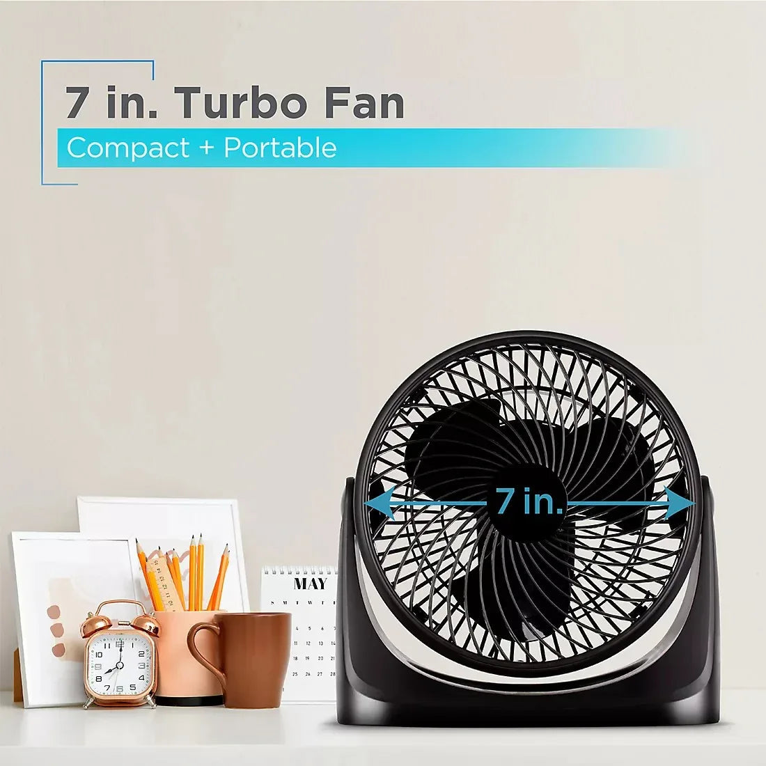 Black + Decker 7" Turbo Desk Fan