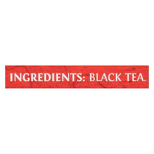 Twinings English Breakfast black tea ingredients label: Black Tea
