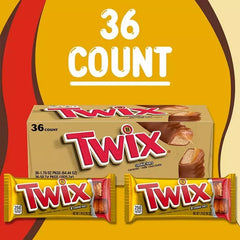 Twix Caramel Cookie Chocolate Bars, 36 ct.