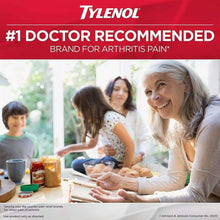 Tylenol Rapid Release Gels promo panel with #1 doctor recommended for arthritis pain