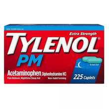 Extra Strength Tylenol PM caplet box, 225 caplets