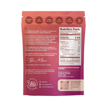 Ugly dried fruit pouch back with nutrition facts and ingredients list