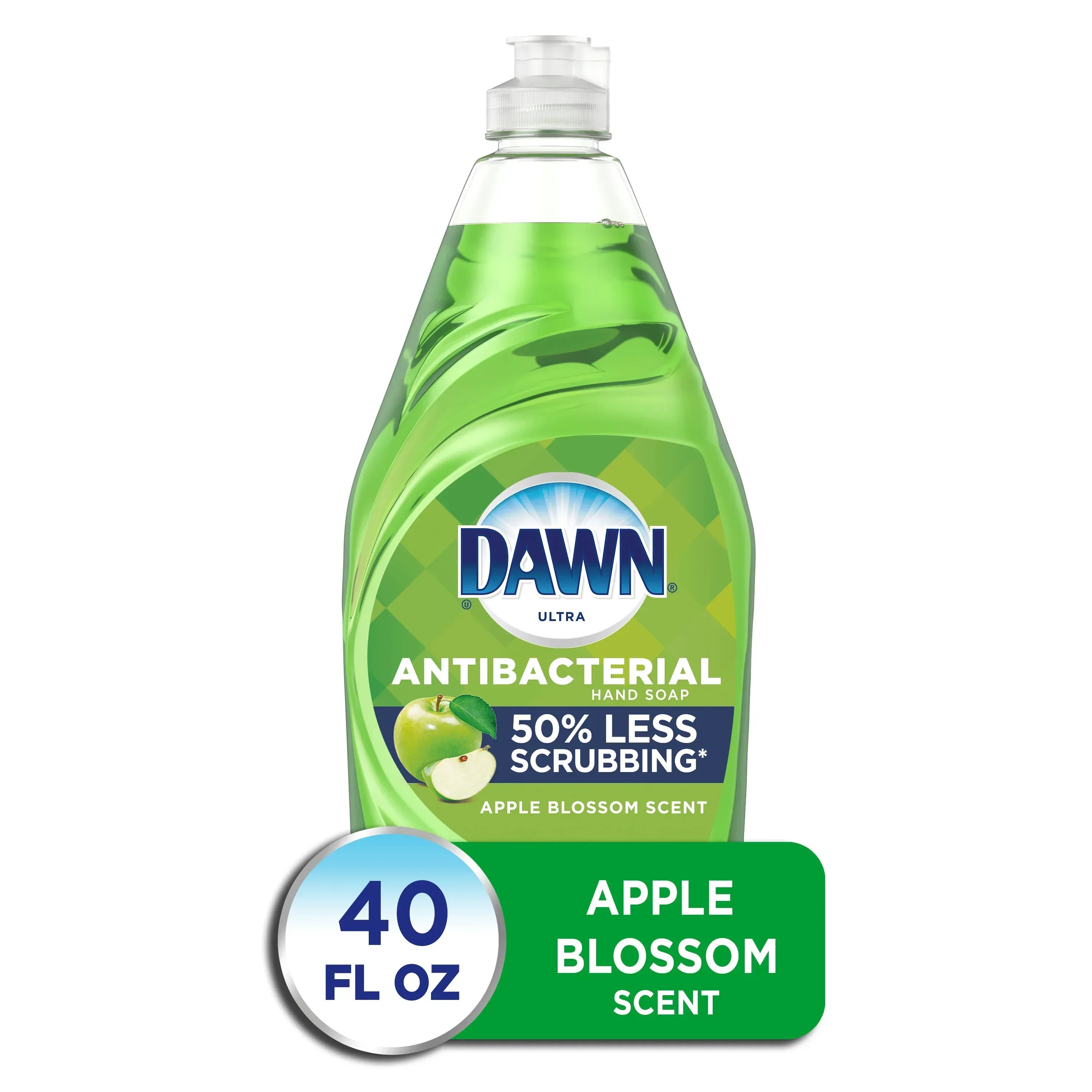 Dawn Ultra Antibacterial Liquid Hand Soap, Apple Blossom Scent, 70 fl oz