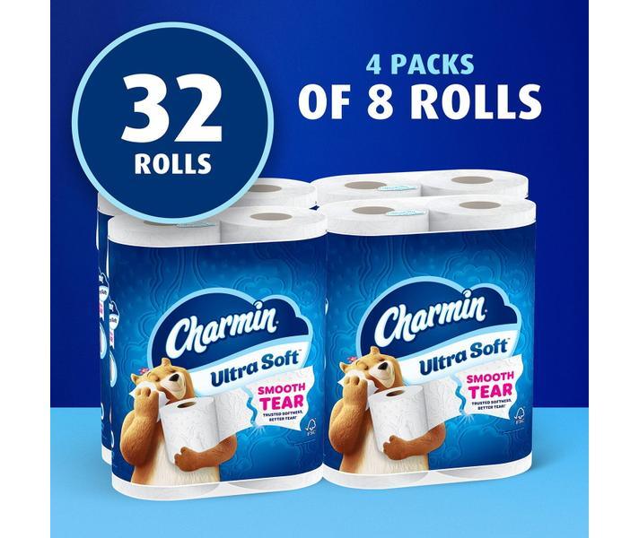 Ultra Soft 2-Ply Toilet Paper 32 rolls, 215 sheets/roll