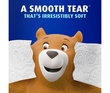 Charmin Ultra Soft 2-ply toilet paper with smiling bear and soft-tear rolls