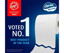 Charmin Ultra Soft 2-ply toilet paper roll with embossed pattern