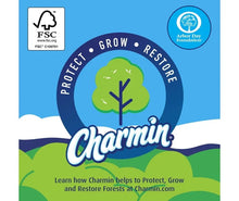 Charmin Ultra Soft toilet paper packaging with FSC and Arbor Day badges