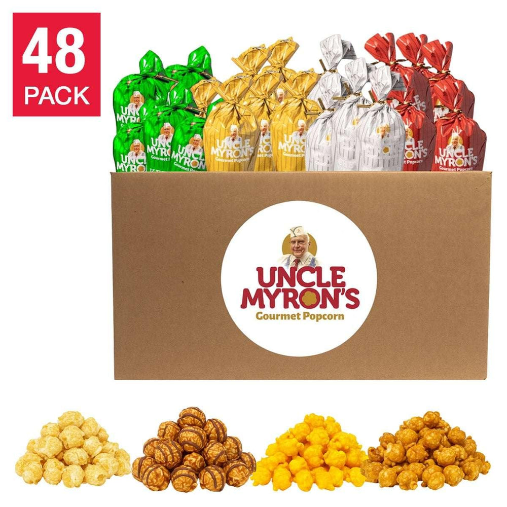 Uncle Myron's Holiday Popcorn Cones, Variety Pack, 48 Total Cones - USA MEGA SHOP