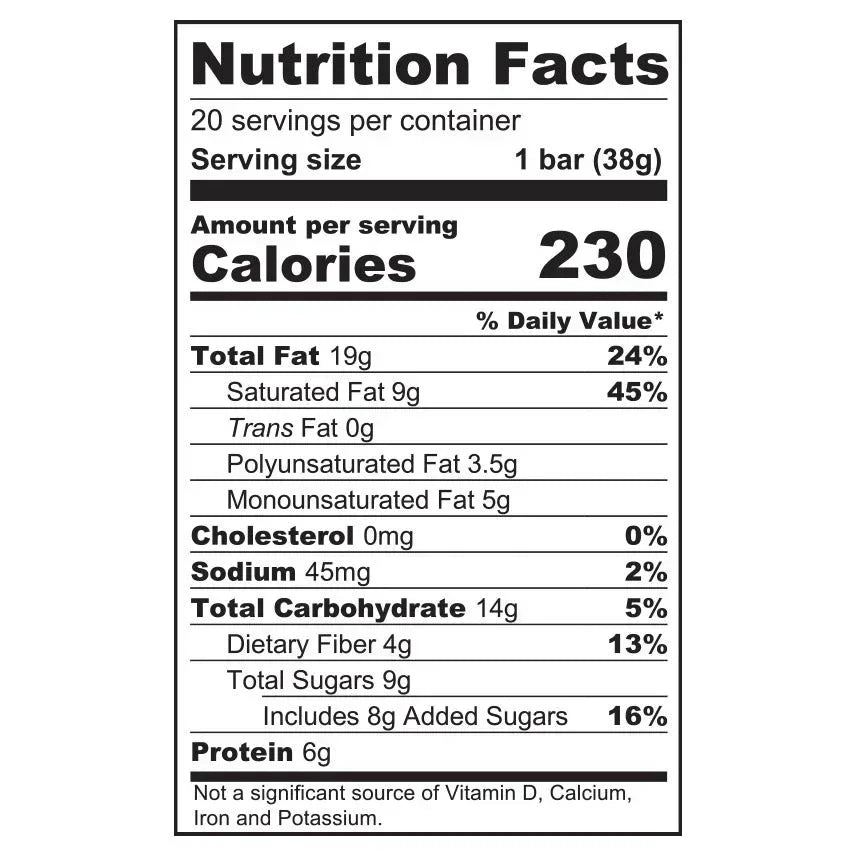 Universal Bakery Organic Paleo Bars, 20-Count
