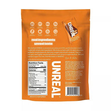 Dark chocolate caramel peanut nougat bar bag back with nutrition facts panel