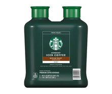 Starbucks Iced Coffee medium roast twin-pack bottle, front label