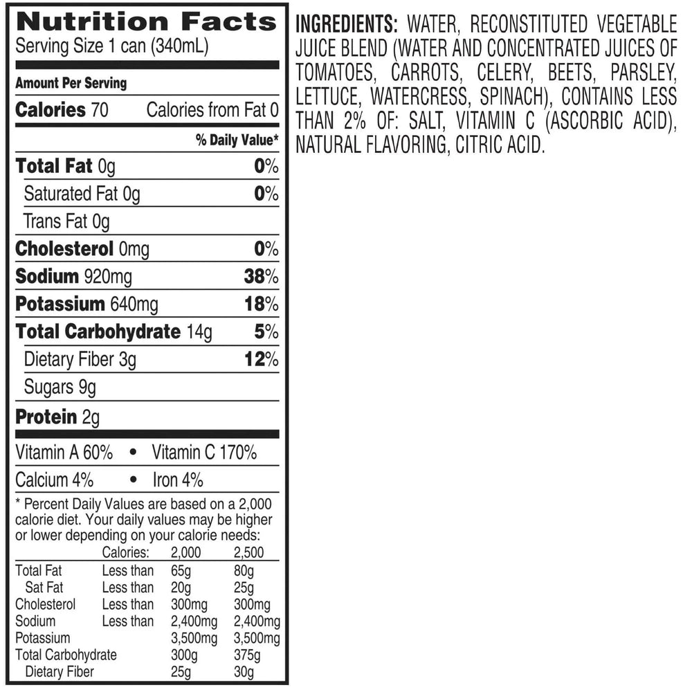 V8, Original Vegetable Juice, 11.5 fl oz, 28-Count - USA MEGA SHOP