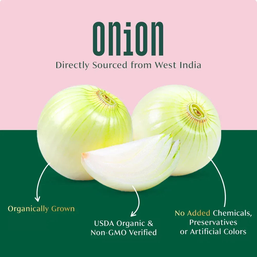 VAHDAM, Organic Onion Powder (2.47oz) Gluten-Free, Single Origin Spice, Direct from Source