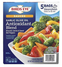 Frozen Birds Eye Steamfresh garlic olive oil antioxidant vegetable blend, 5 bags