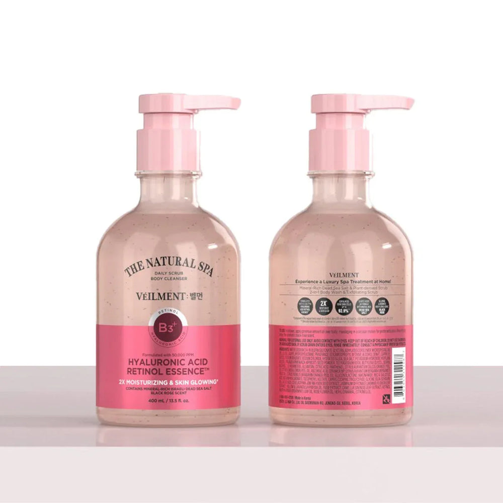 VEILMENT The Natural Spa 2-In-1 Body Wash & Exfoliating Scrub, 13.5 fl oz, 2-pack - USA MEGA SHOP