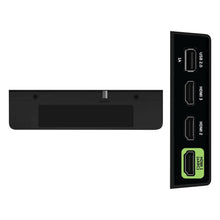 Smart TV rear panel with HDMI and USB ports, viewed from the side