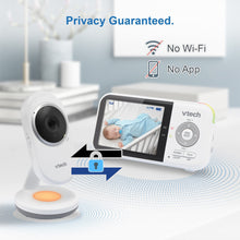 VTech digital video baby monitor camera and parent units with privacy without Wi-Fi