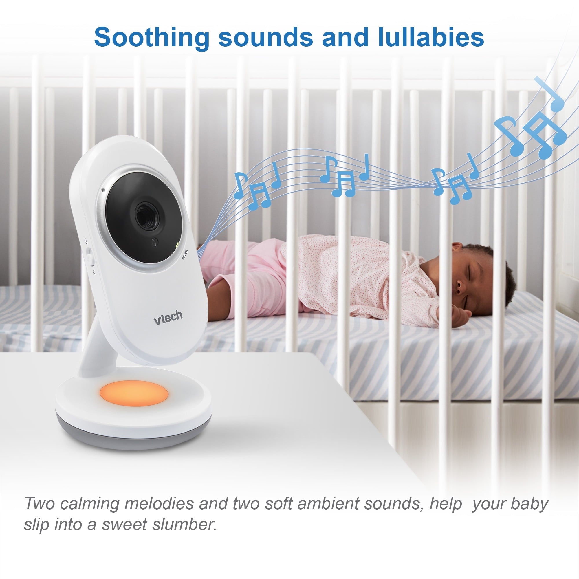VTech 2.8 inch Digital Video Baby Monitor with Night Light, VM3254