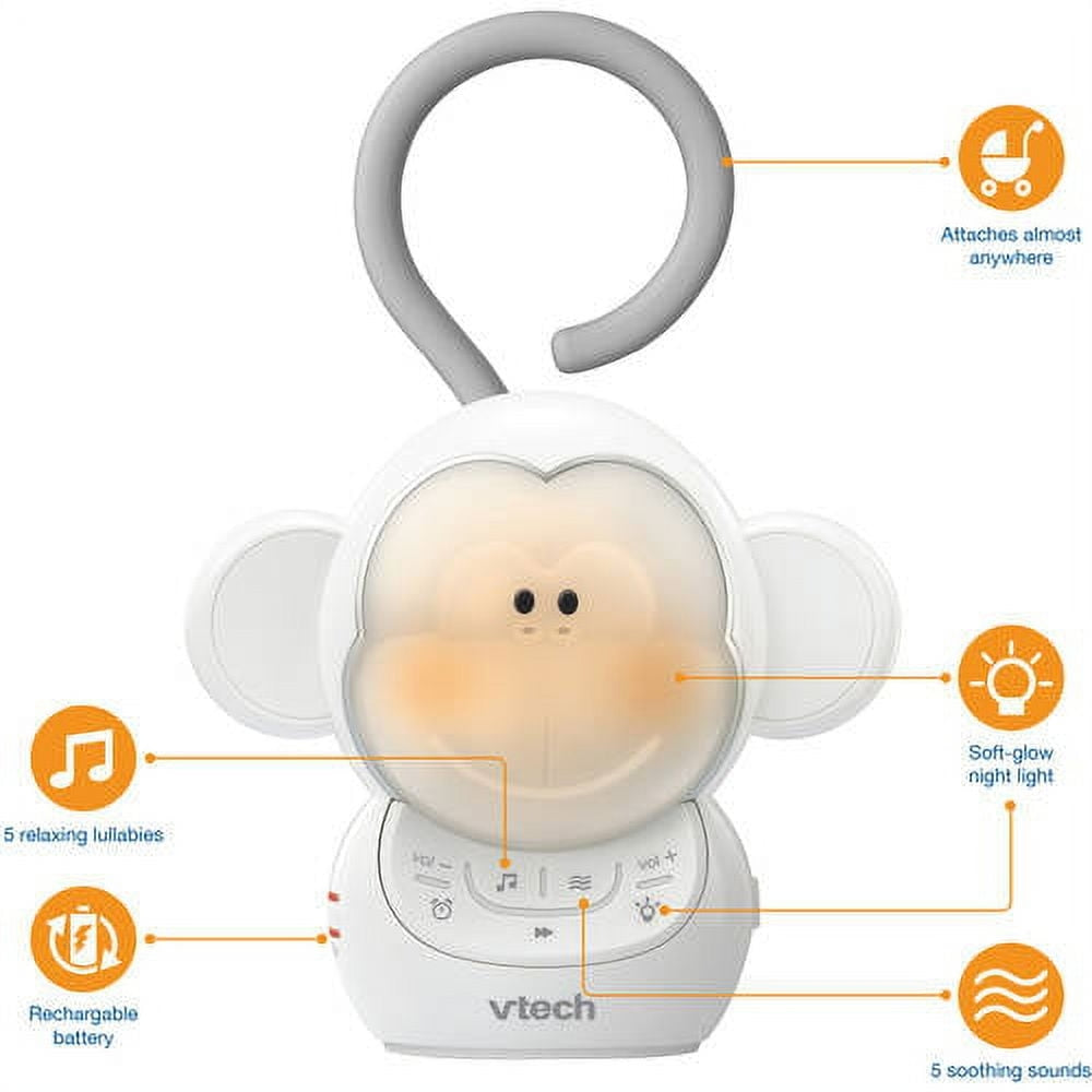 VTech BC8211 Myla the Monkey Baby Sleep Soother with White Noise Sound Machine Feature