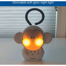 Baby monkey sleep soother with glowing eyes night light