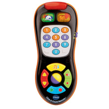 Click and Count remote learning toy, orange and black with number keypad