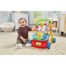 Pink VTech stroll & discover activity walker with colorful activity panel and handle