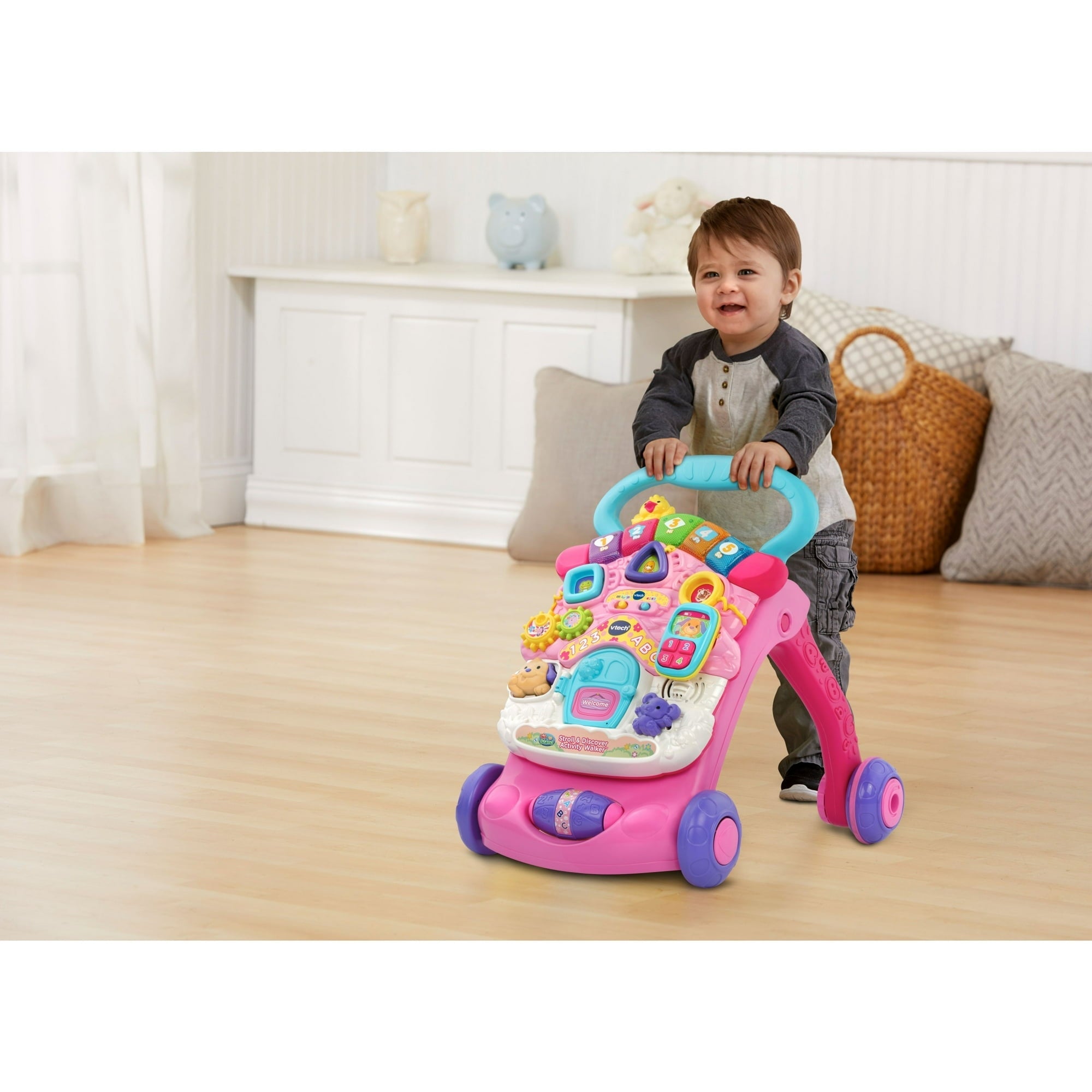 VTech Stroll & Discover Activity Walker with Accessories, Baby and Toddler Toys