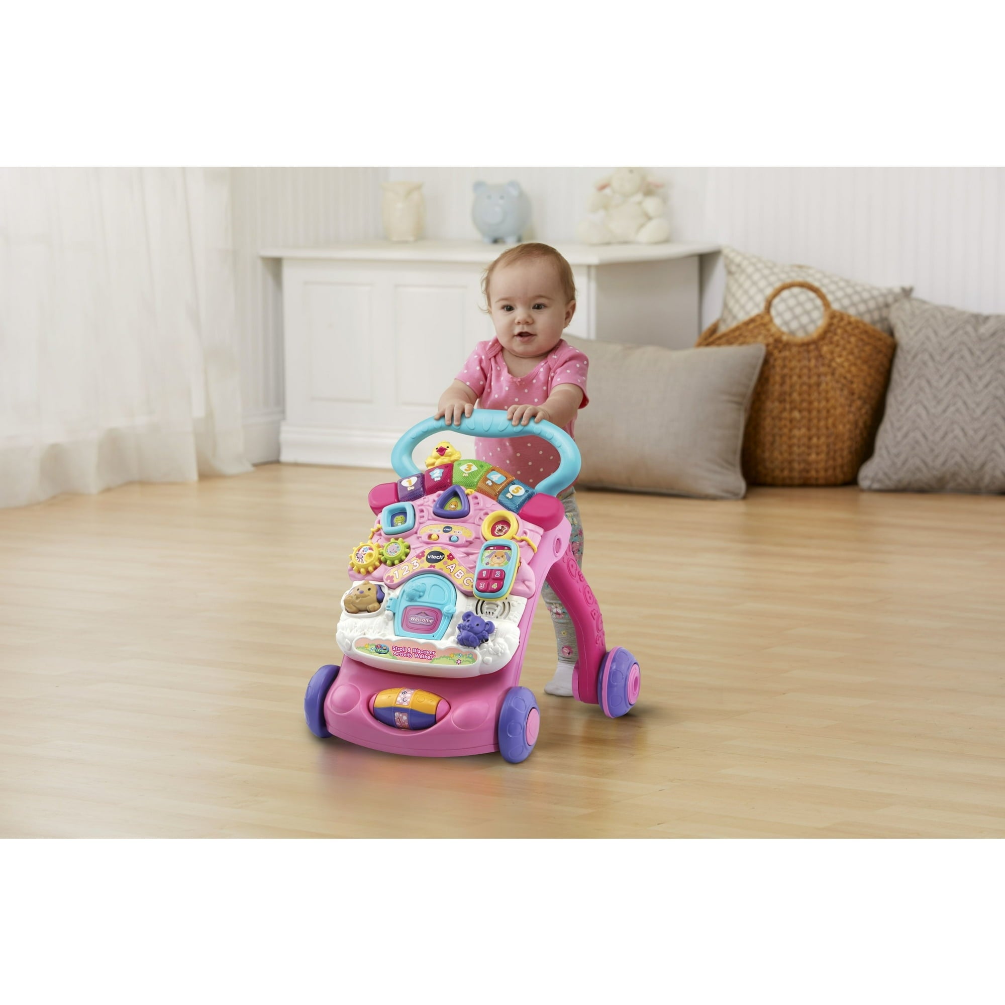 VTech Stroll & Discover Activity Walker with Accessories, Baby and Toddler Toys