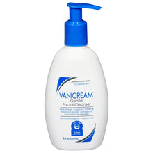 Vanicream gentle facial cleanser bottle with blue pump, 8 fl oz