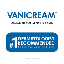 Vanicream dermatologist recommended label for sensitive skin on white bottle
