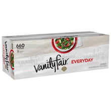 Everyday paper napkins retail box labeled 660 count, 6-pack, 2-ply
