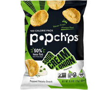 Popchips Sour Cream & Onion 100-calorie snack bag with 50% less fat