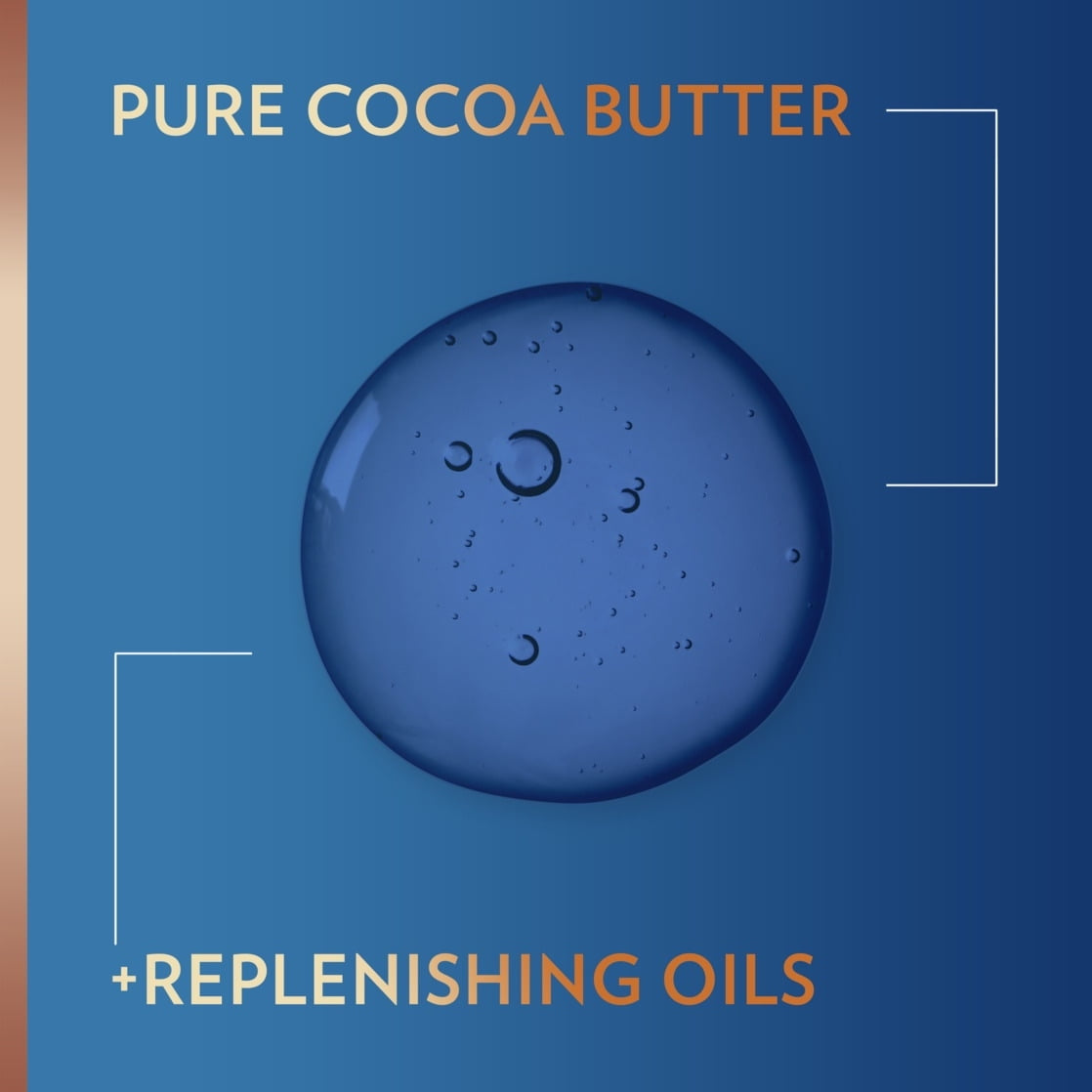 Vaseline Intensive Care Cocoa Radiant Body Gel Oil for Glowing Skin, 6.8 oz