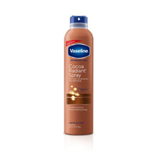 Vaseline Intensive Care Cocoa Radiant spray moisturizer bottle, cocoa-brown liquid, 6.5 oz