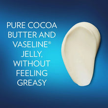 Cream Vaseline jelly dollop with 'Pure cocoa butter and Vaseline jelly' text