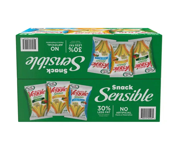 Sensible Portions Veggie Straws, Garden Veggie Variety Pack, 1 oz (30-pk)