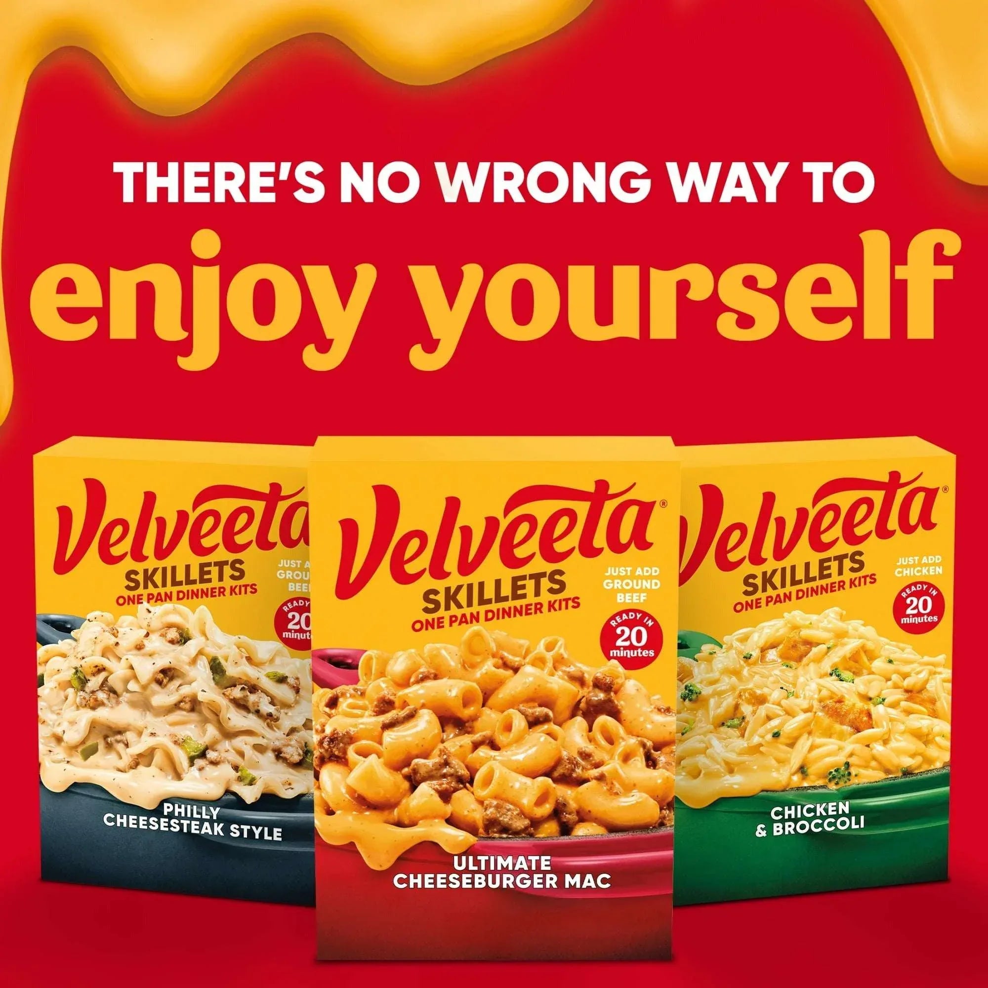 Velveeta Skillets Ultimate Cheeseburger Mac One Pan Dinner Kit, 12.8 oz Box - USA MEGA SHOP