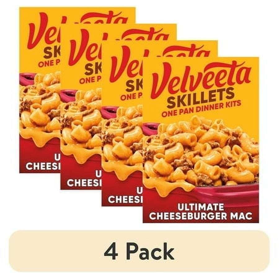 Velveeta Skillets Ultimate Cheeseburger Mac One Pan Dinner Kit, 12.8 oz Box