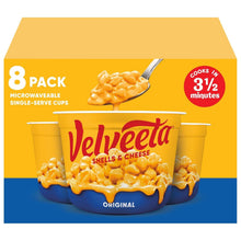 Velveeta original shells and cheese microwavable 8-pack cups with cheese sauce