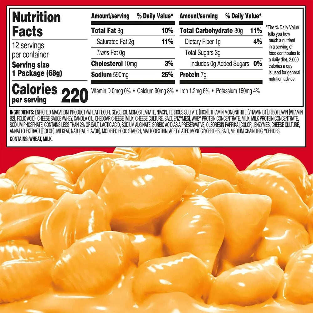 Velveeta Shells and Cheese Original Microwavable Sauce Cups, 2.39 oz., 12 ct. - USA MEGA SHOP
