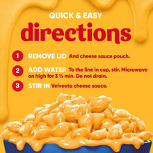 Velveeta Shells & Cheese Original microwavable cup with cheese sauce pile