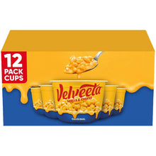 Velveeta Shells & Cheese 12-pack microwavable sauce cups box