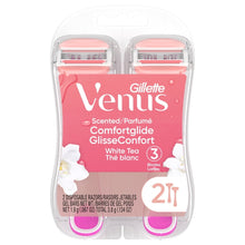 Blister pack of two Gillette Venus Comfortglide 3-blade disposable razors