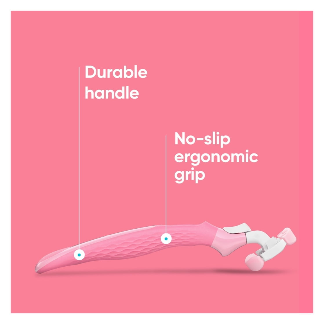Venus ComfortGlide White Tea Manual Razor for Women, Handle, 3 Blades & 2 Refills, Pink