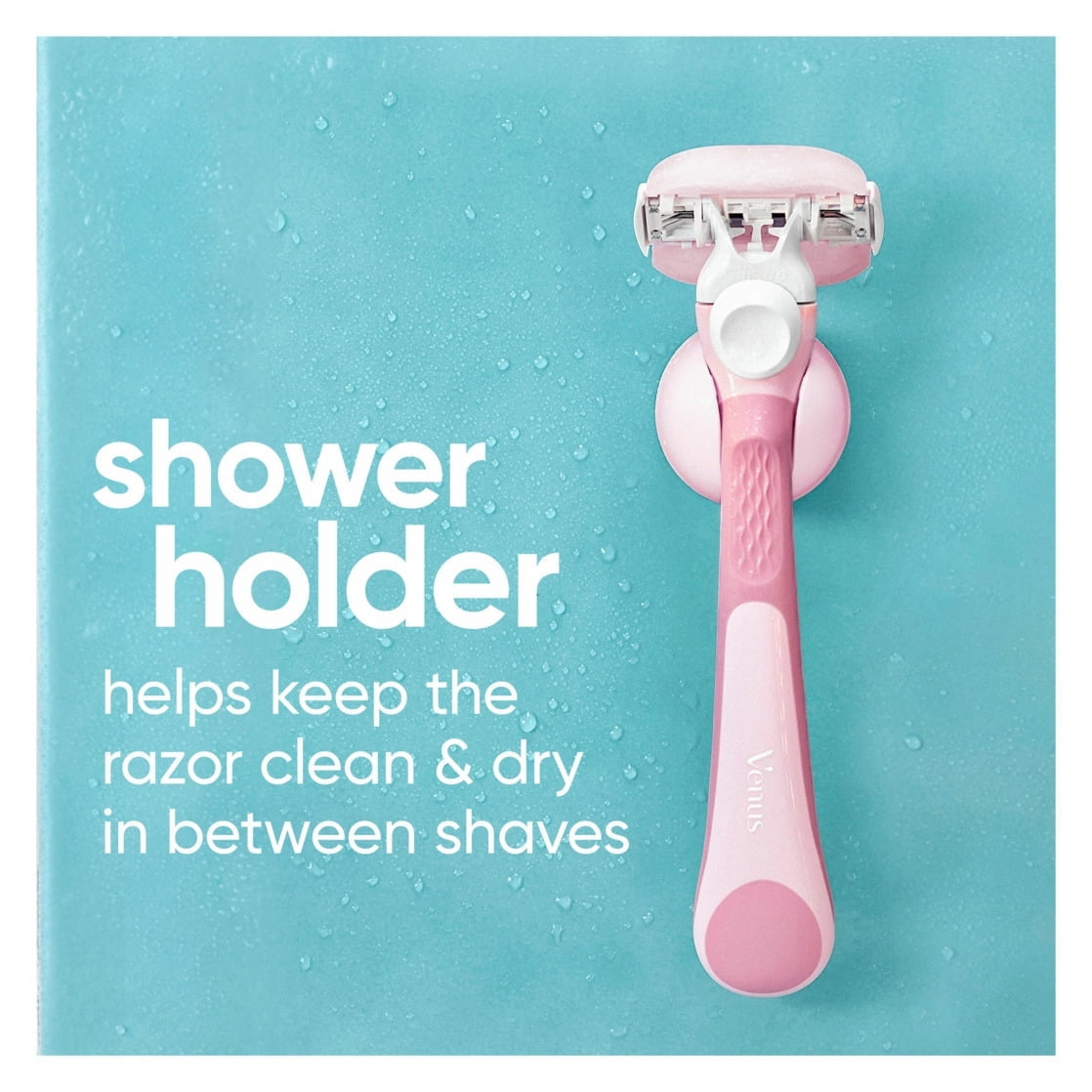 Venus ComfortGlide White Tea Manual Razor for Women, Handle, 3 Blades & 2 Refills, Pink